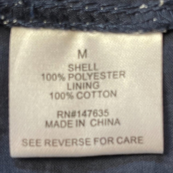 ROMEO & JULIET COUTURE ~ Navy Eyelet Mini Swing Dress ~ Size Medium - Picture 8 of 9